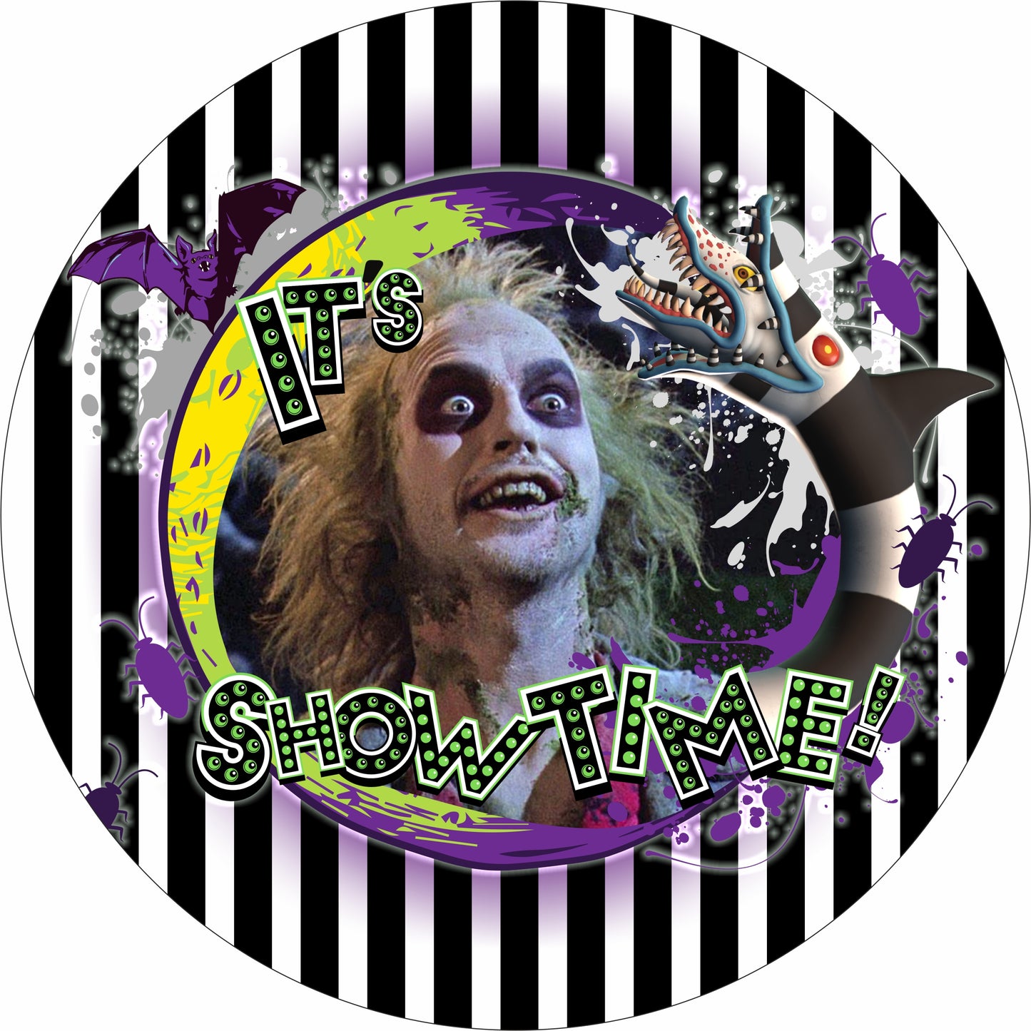 Beetlejuice sign, Ghost with the most, Its showtime 3