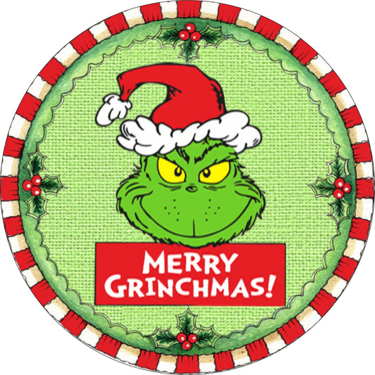 Grinch Merry Christmas Sign