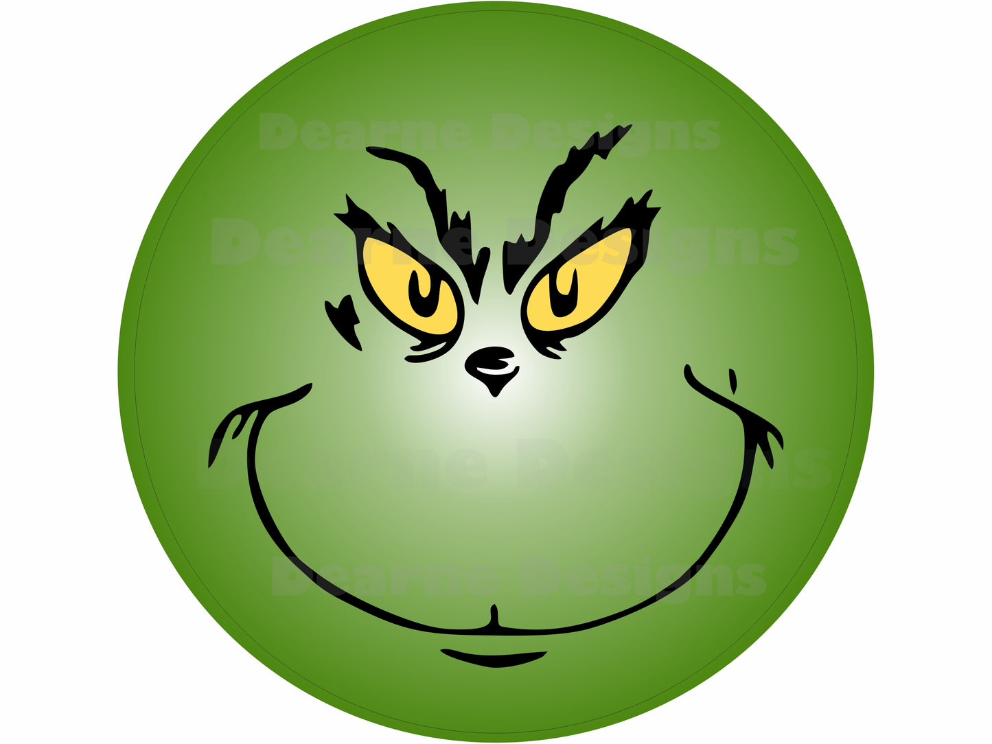 Grinch Face Sign 2