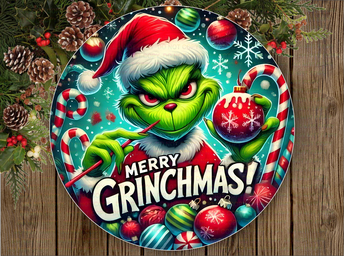 Merry Grinchmas Christmas Sign