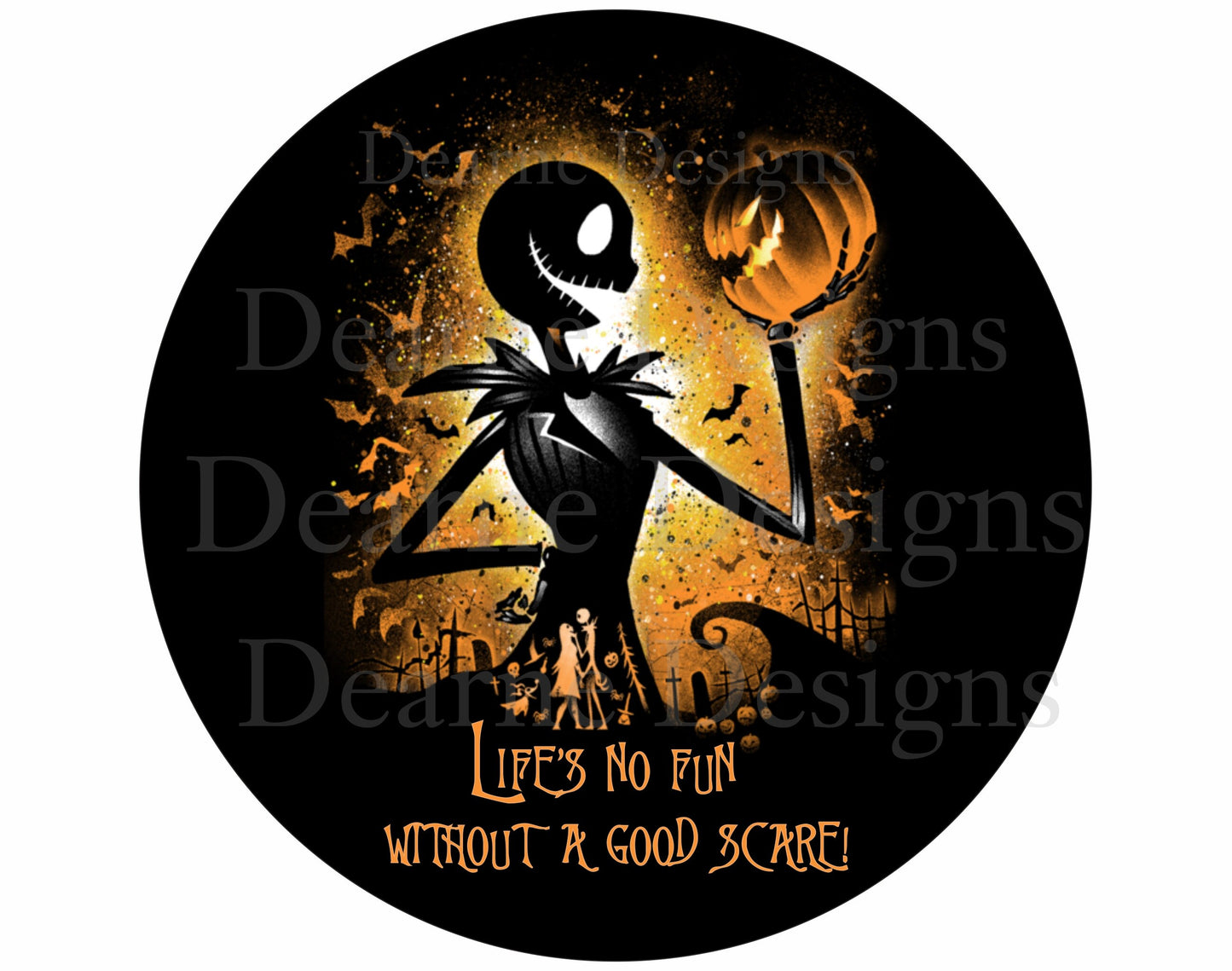 Nightmare before christmas wreath sign, jack skellington wreath sign