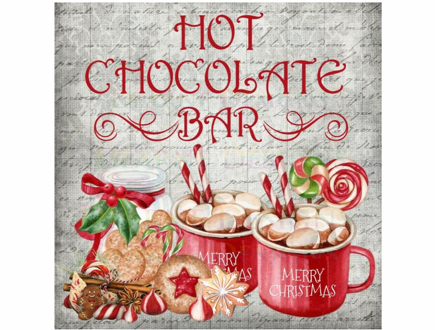 Christmas hot chocolate wreath Sign, christmas hot chocolate wreath sign