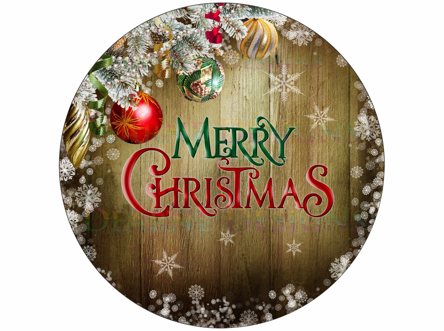 Merry Christmas wreath sign