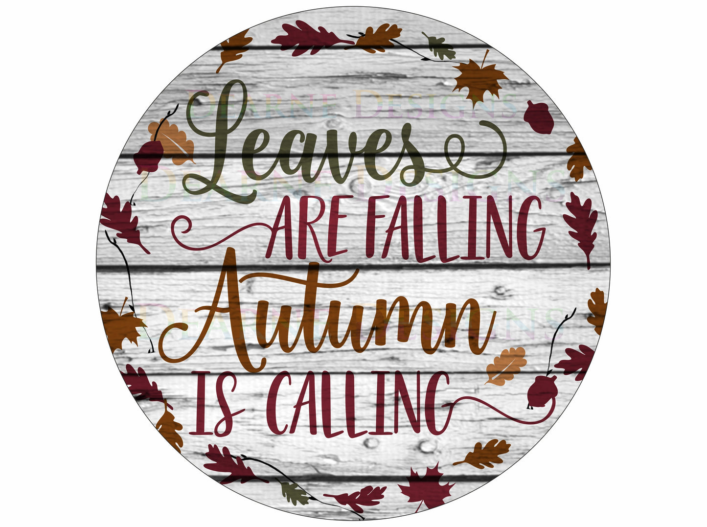 Leave are falling Autumn wreath sign, Autumn wreath sign