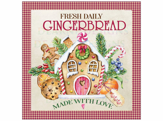 Fresh daily gingerbread Sign, gingerbread made with love