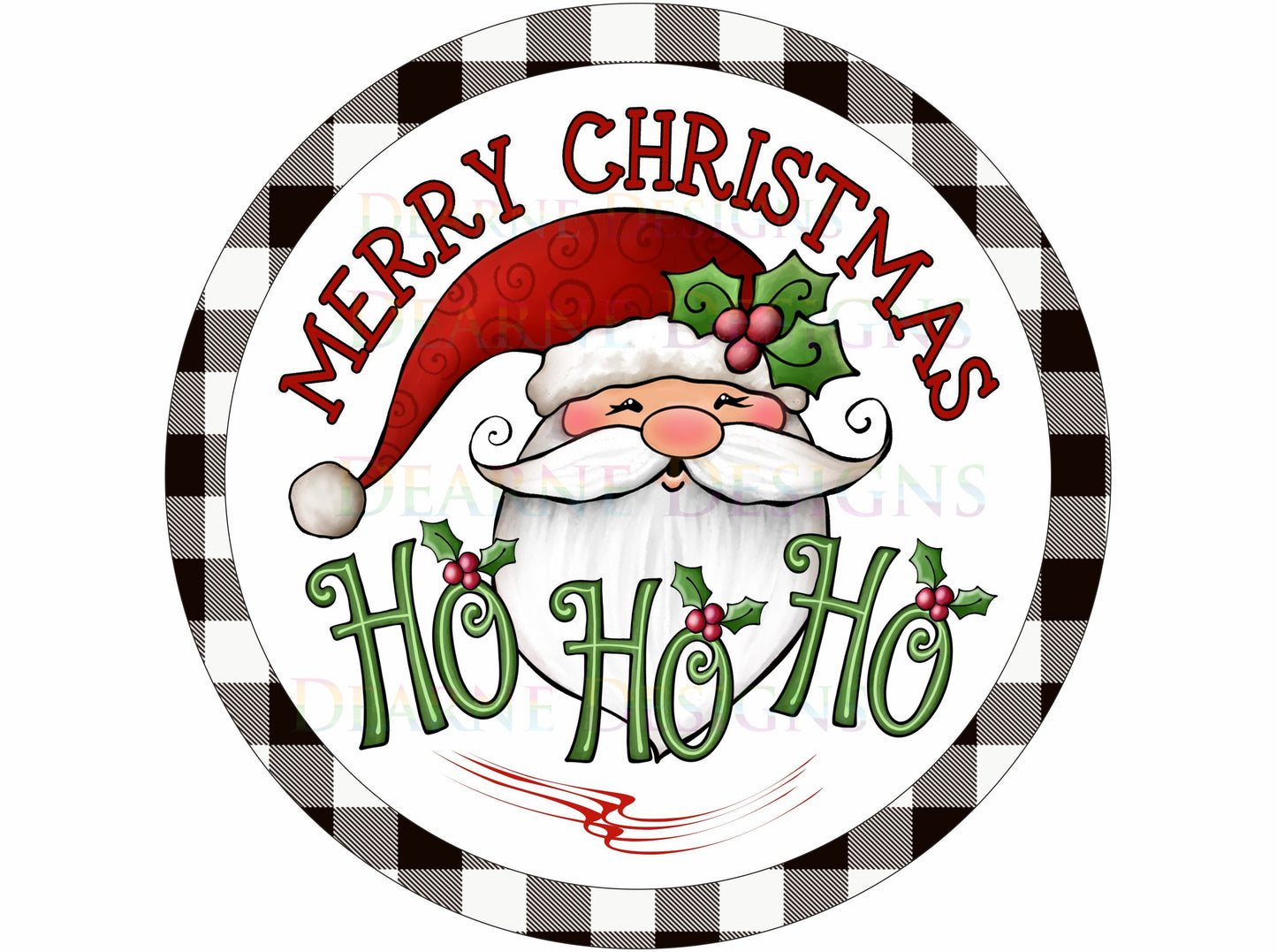 Ho Ho Ho wreath sign, merry christmas hohoho wreath sign