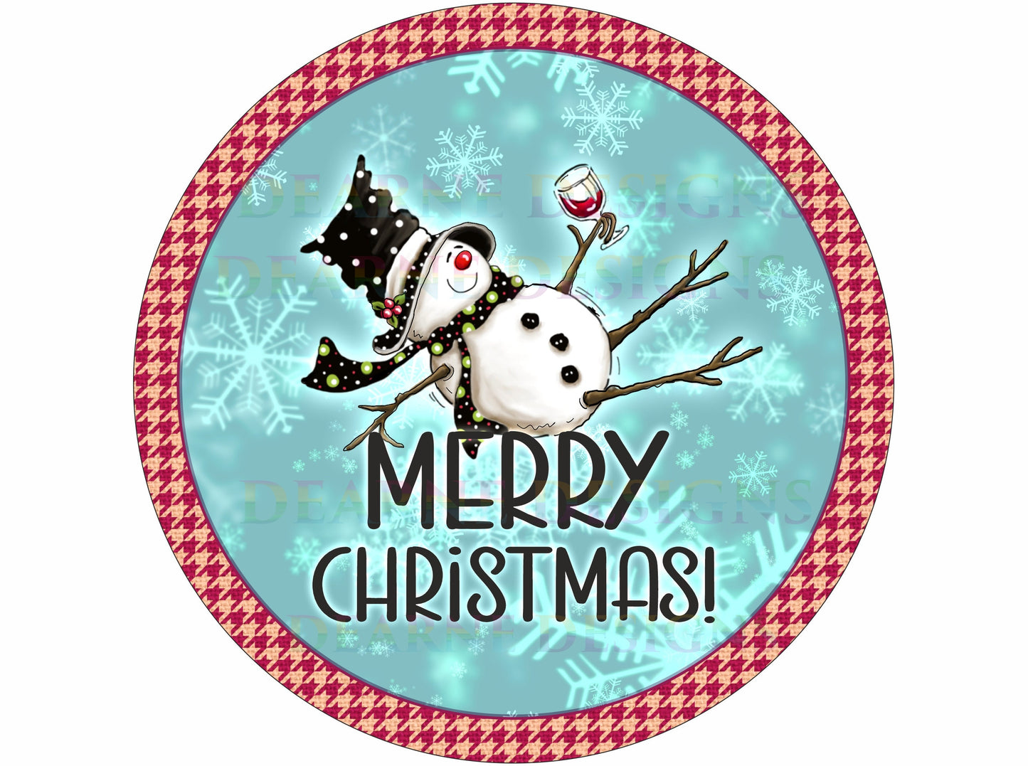 Merry Christmas snowman wreath sign, merry xmas wreath