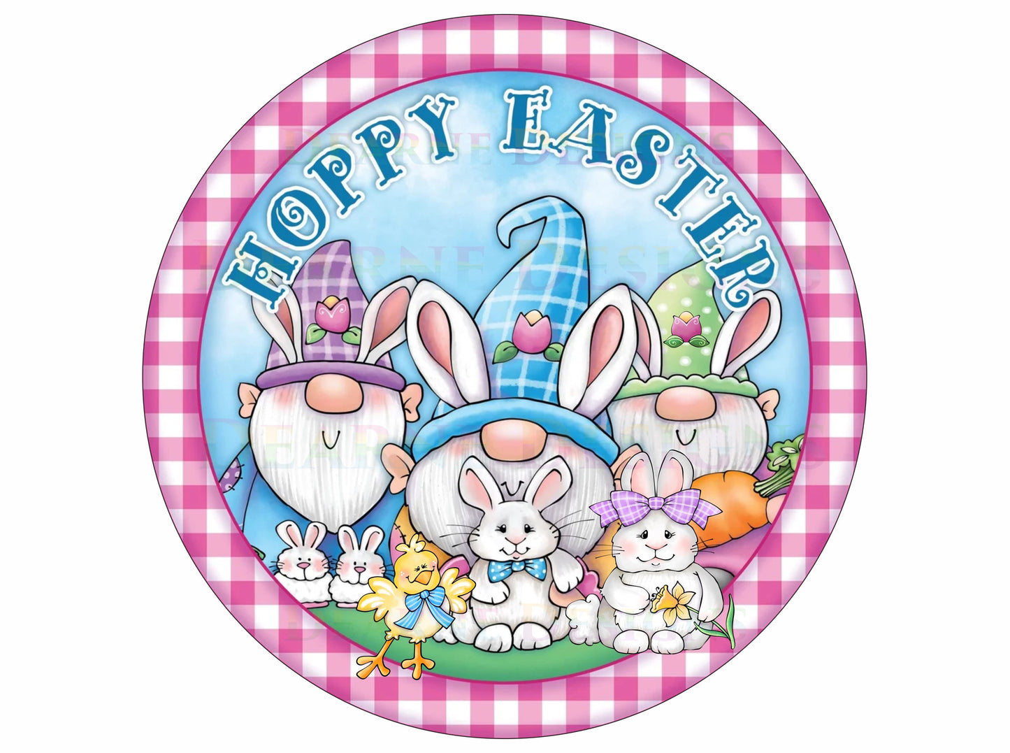 Happy Easter wreath sign, easter bunny wreath sign, cute easter bunny sign