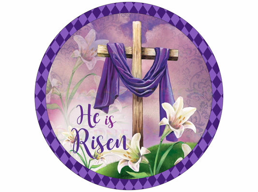 Hi Is Risen wreath sign, easter wreath sign, He is risen easter sign