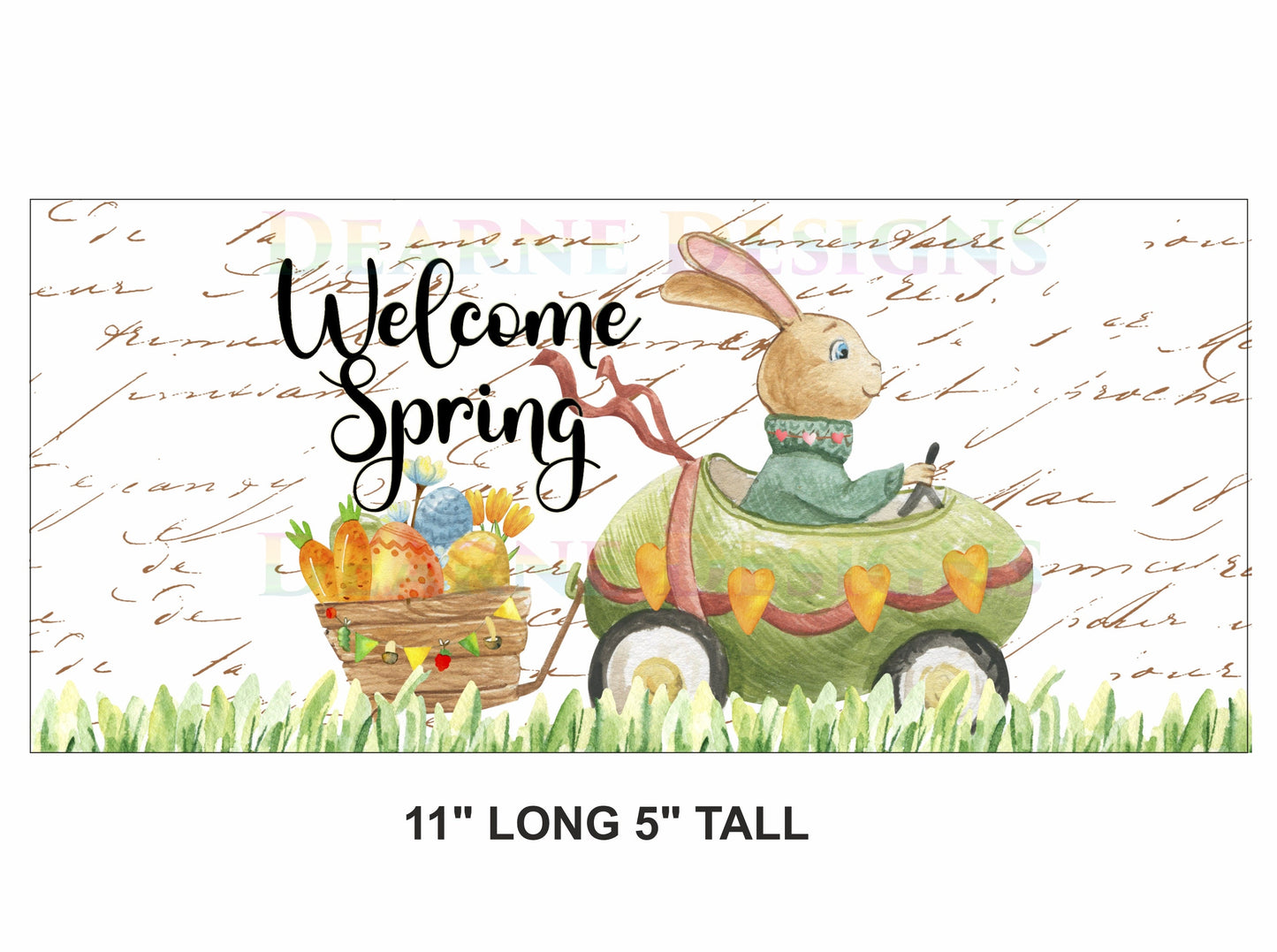 Welcome Spring wreath sign, easter theme, easter wreath sign, welcome easter