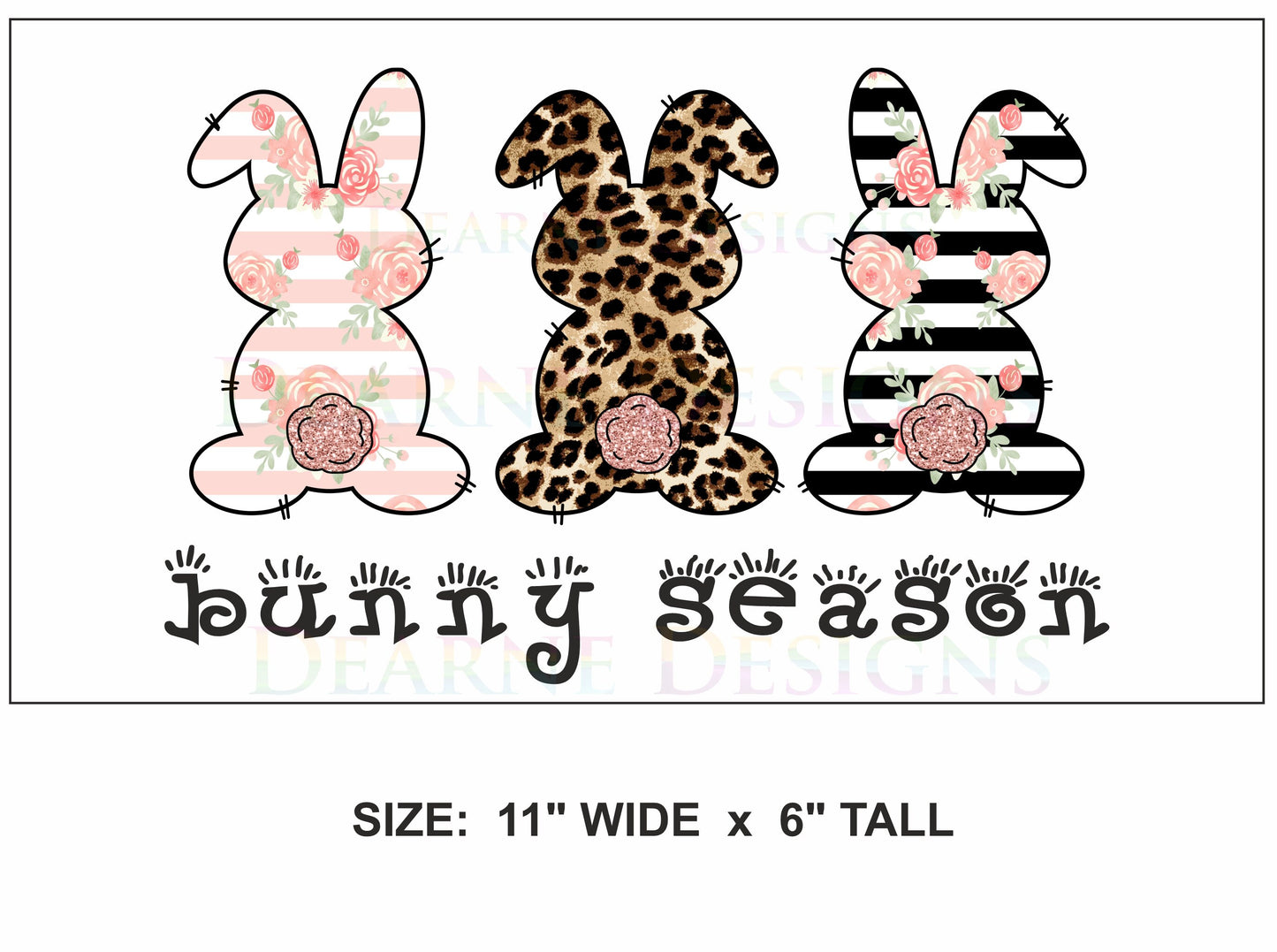 Bunny Season easter wreath sign, easter bunny theme, bunny trio wreath sign