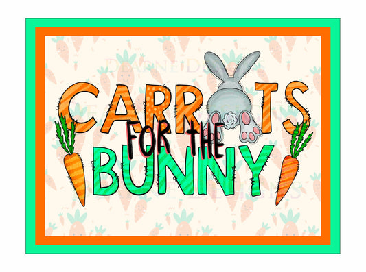 Carrots for the bunny easter wreath sign, easter bunny theme, bunny wreath sign