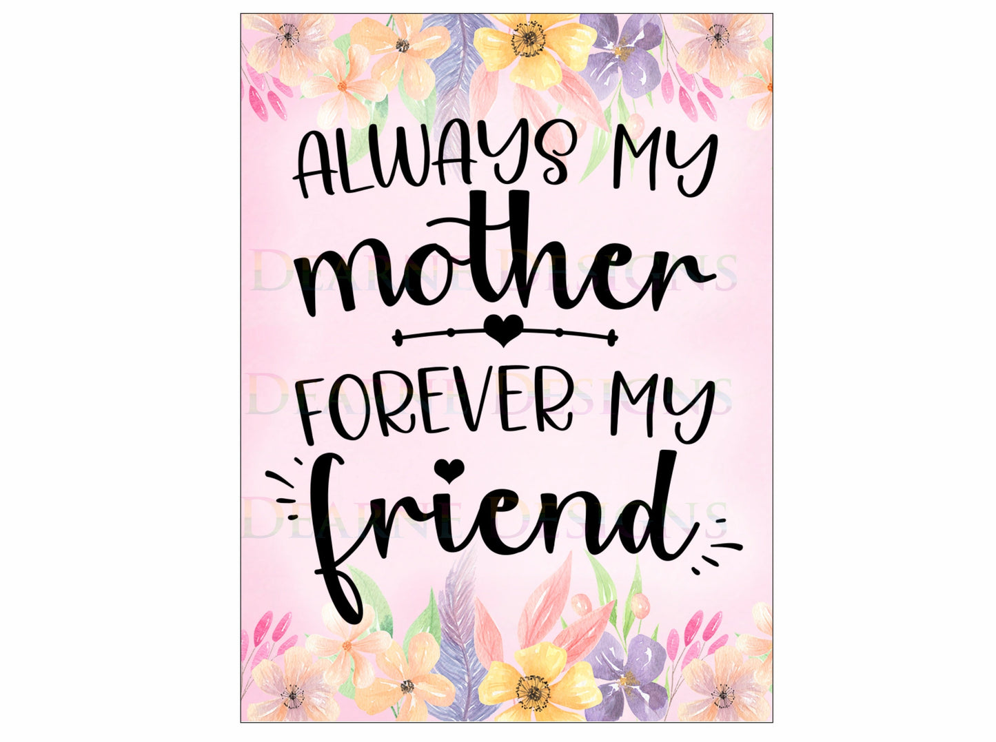 Always my mother forever my friend wreath sign, Mums wreath sign