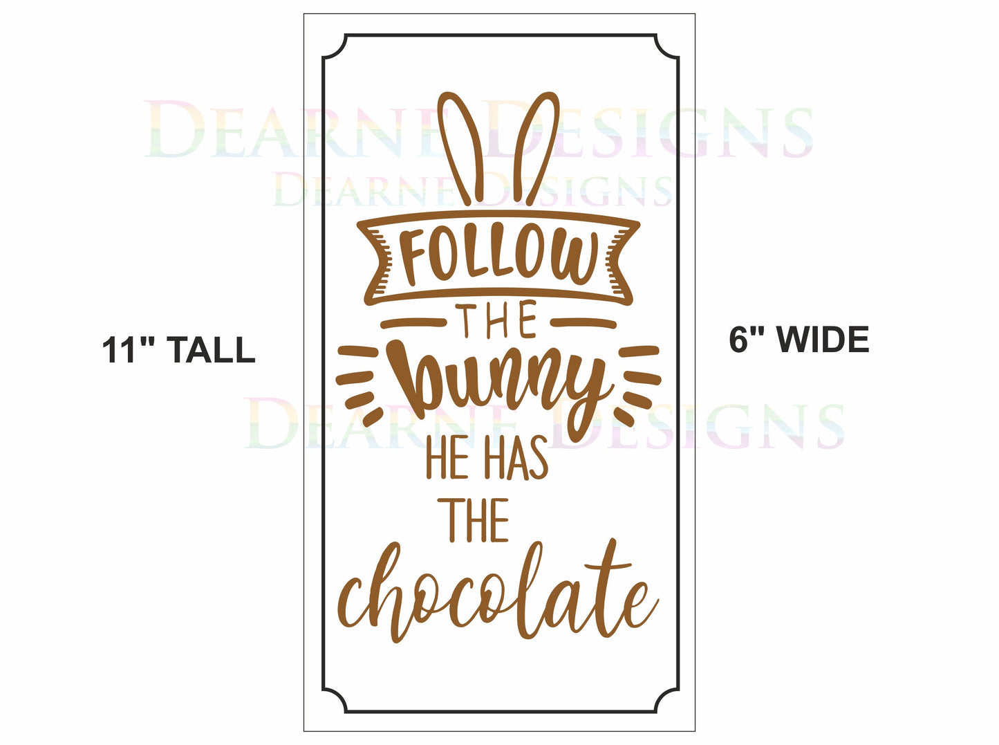 Follow the bunny wreath sign, chocolate easter, easter wreath sign, easter plaque, egg hunt sign, easter egg sign, egg hunt plaque