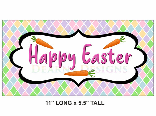 Happy easter wreath sign, easter carrot theme, easter wreath sign, welcome easter plaque, easter wreath sign