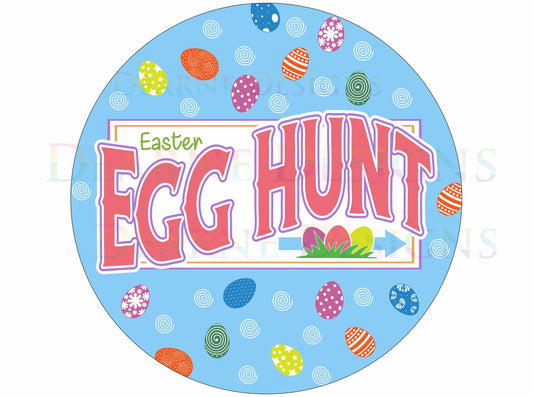 Easter Egg Hunt sign, easter egg hunt wreath sign, cute easter egg hunt sign