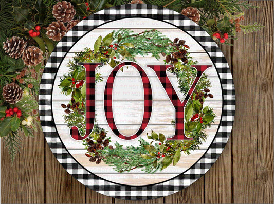 JOY christmas wreath sign, Christmas wreath sign