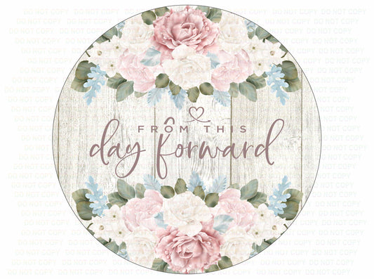 From This Day Forward sign, Married wreath sign, Wedding wreath sign, Wedding Sign