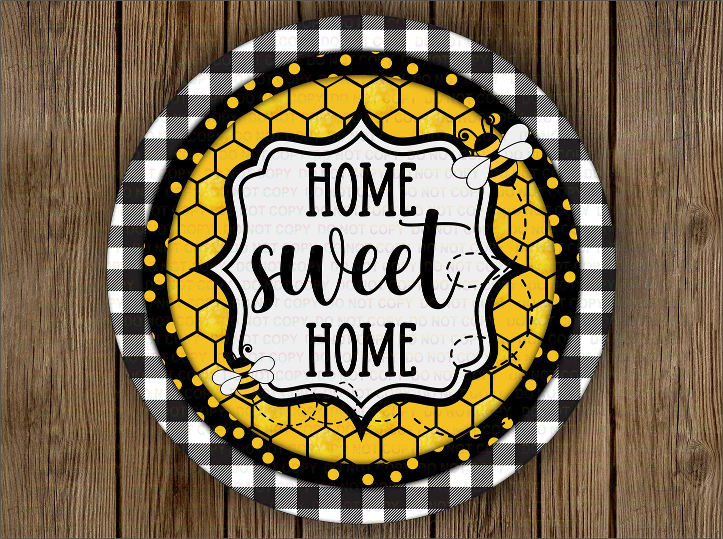 Home Sweet Home strawberry wreath sign, strawberry theme sign, polka dot red wreath sign