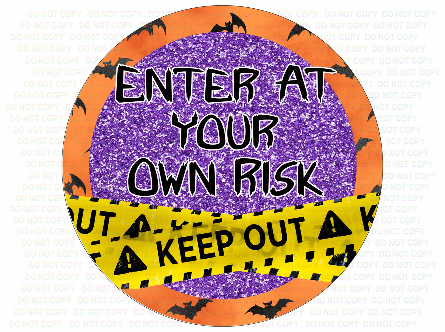 Enter At Your Own Risk halloween wreath sign, halloween sign, take or treat sign