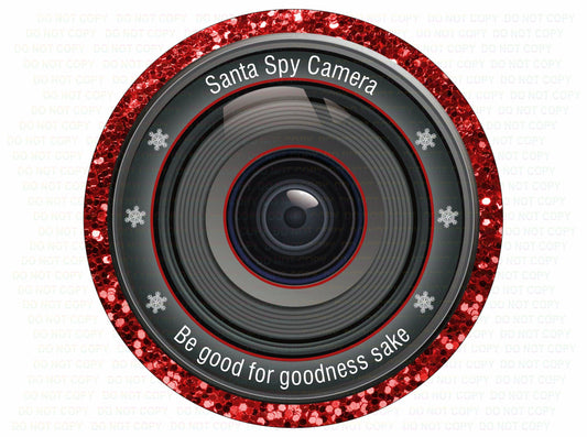 santa Cam wreath sign, Santa claus secret camera sign