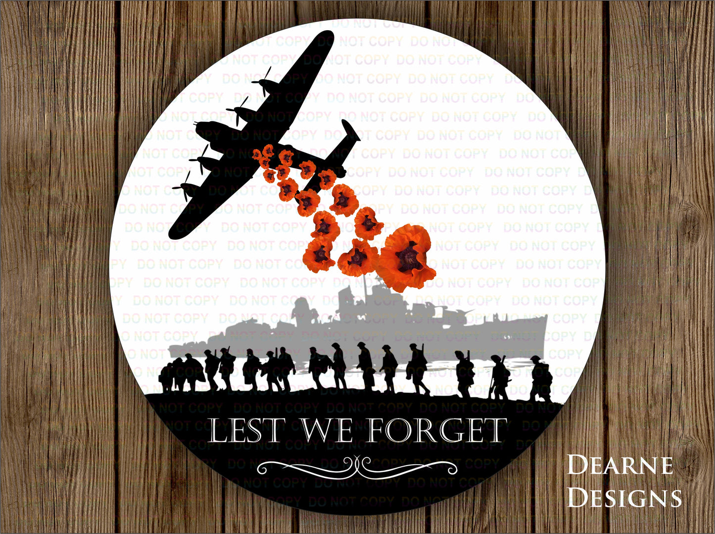 Lest We Forget remembrance wreath sign, Poppy Day sign, Round Remembrance wreath sign, poppy day wreath, poppy wreath