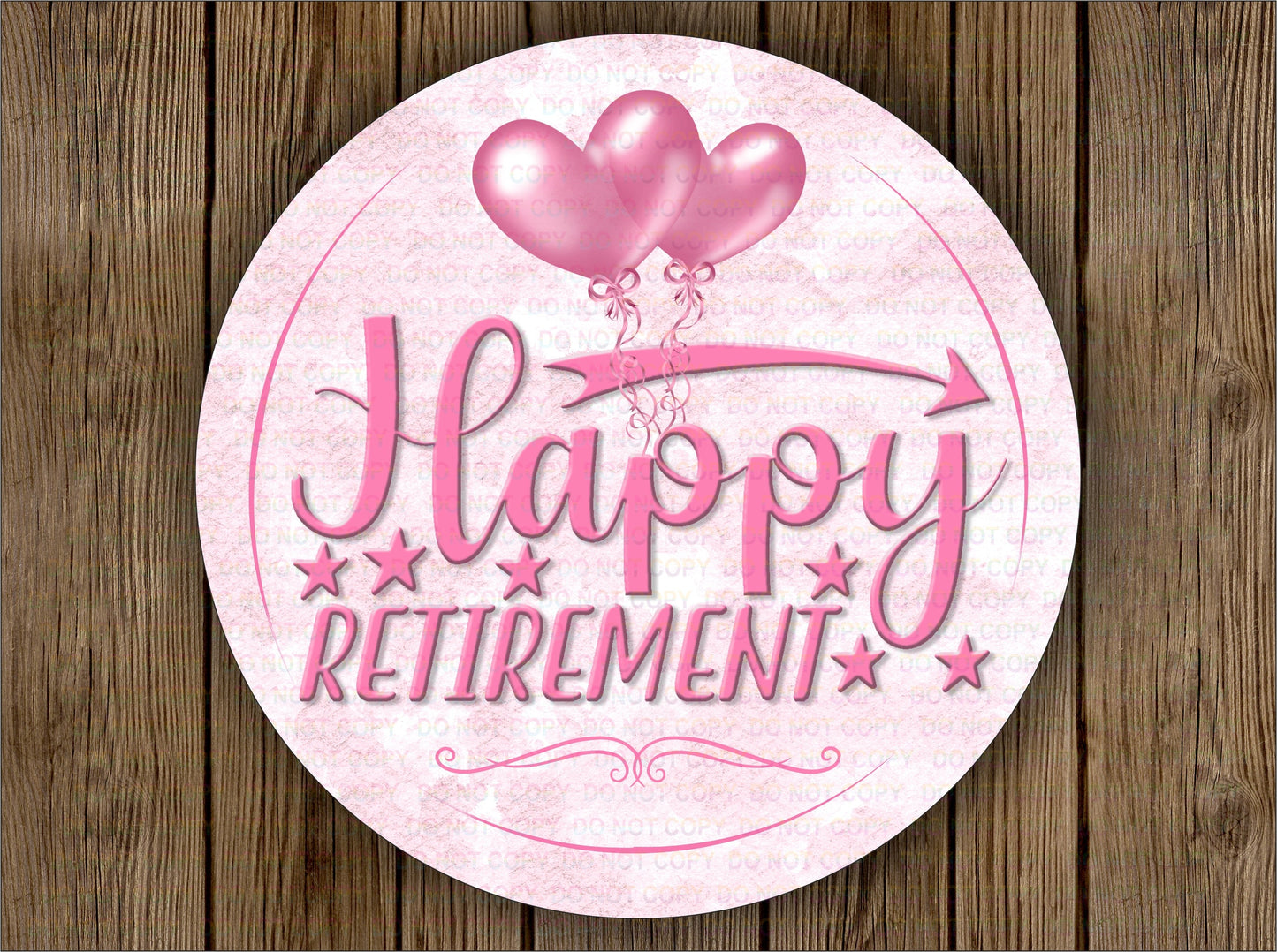 Happy Retirement sign, Retirement wreath sign, Retirement plaque, Retirement sign