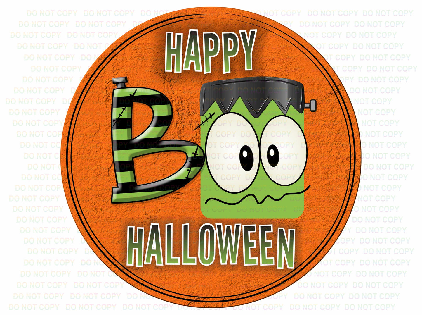 BOO sign, Halloween wreath sign, Frankie sign, Frankie wreath sign, Frankenstein sign