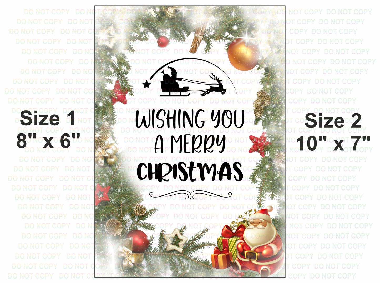 Wishing You A Merry Christmas Sign