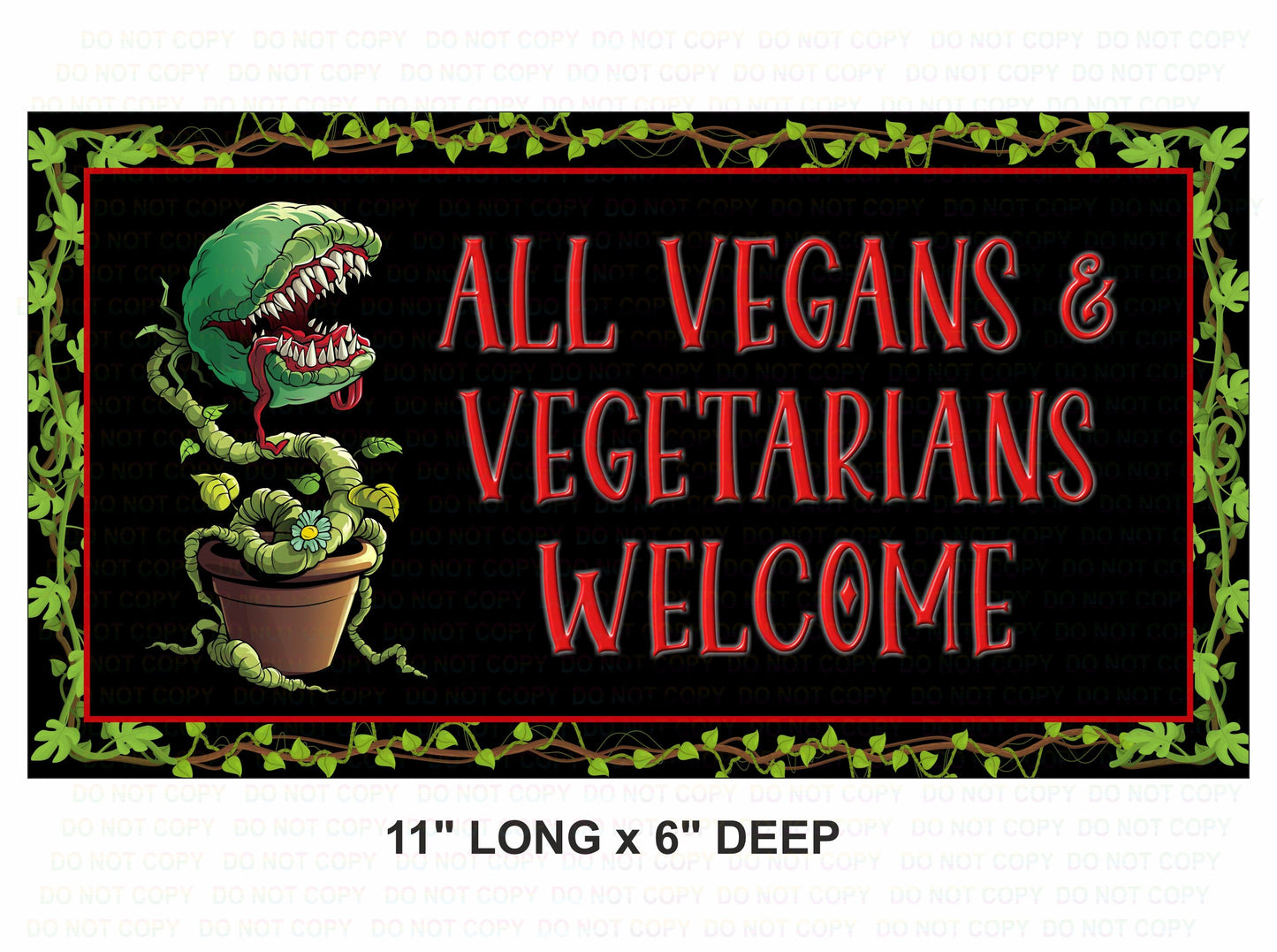 Vegans Welcome wreath sign, Vegetarian sign, halloween sign