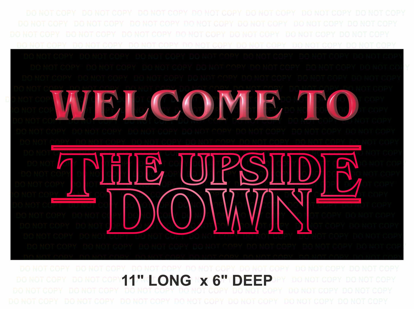 Welcome To The Upside Down wreath sign, Stranger Things sign