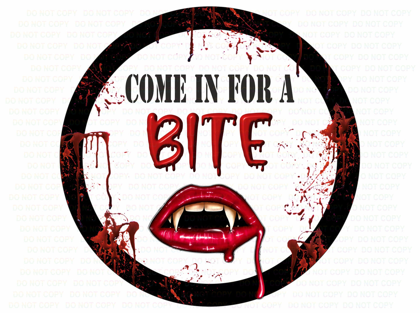 Come In For A Bite wreath sign, Halloween wreath sign, vampire wreath sign