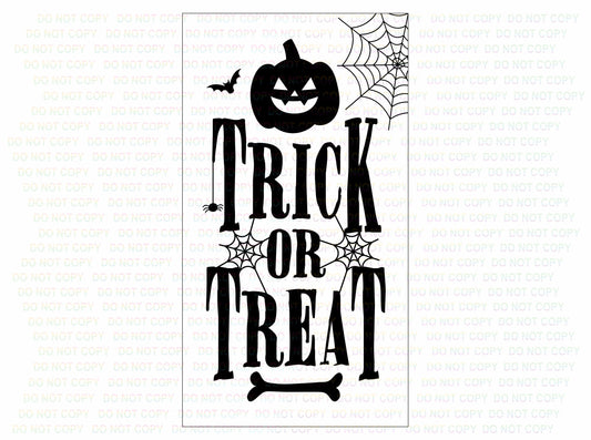 Trick or treat wreath sign, Trick or treat sign, Trick or treat, halloween sign