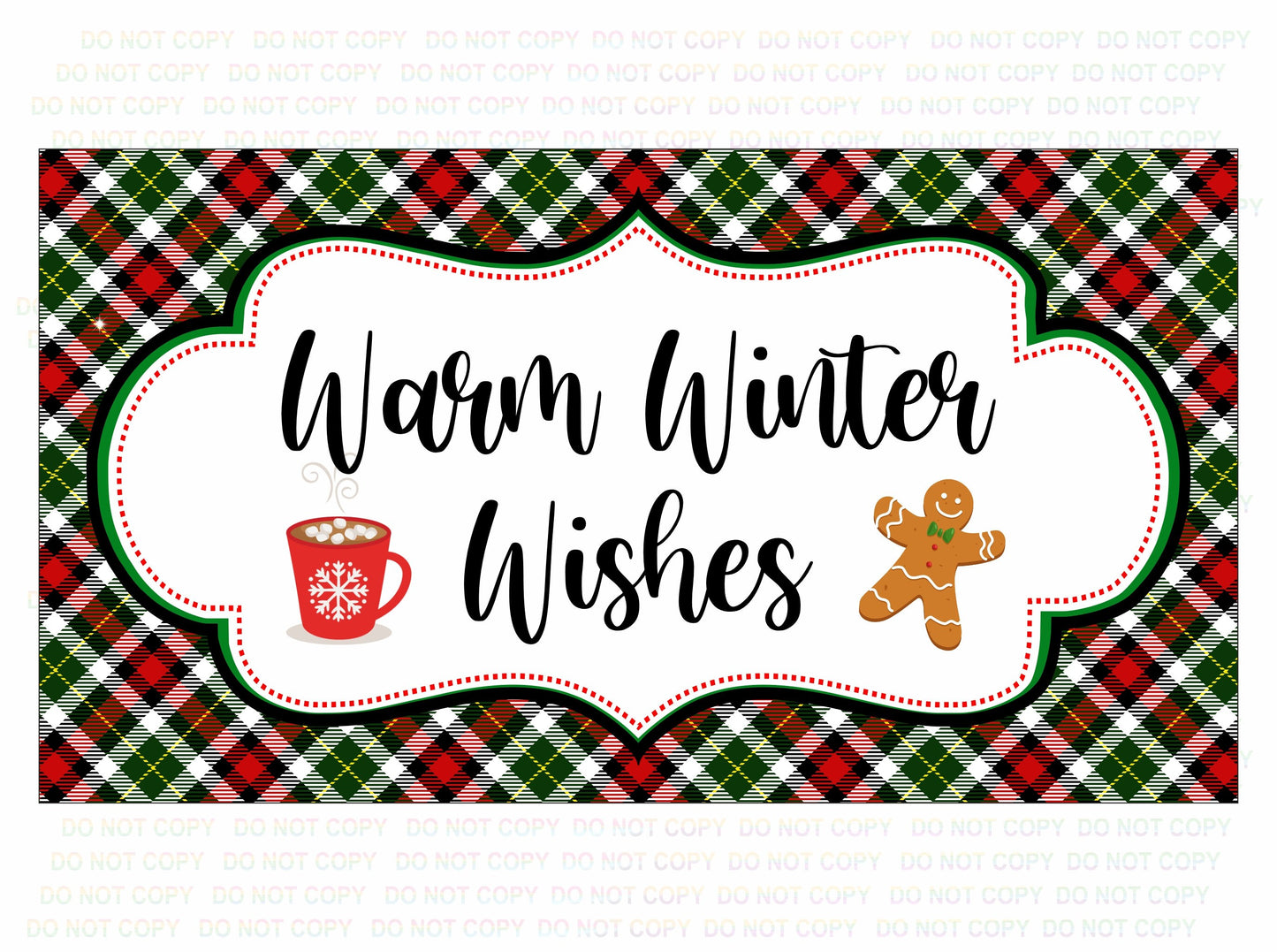 Warm Winter Wishes Christmas Sign