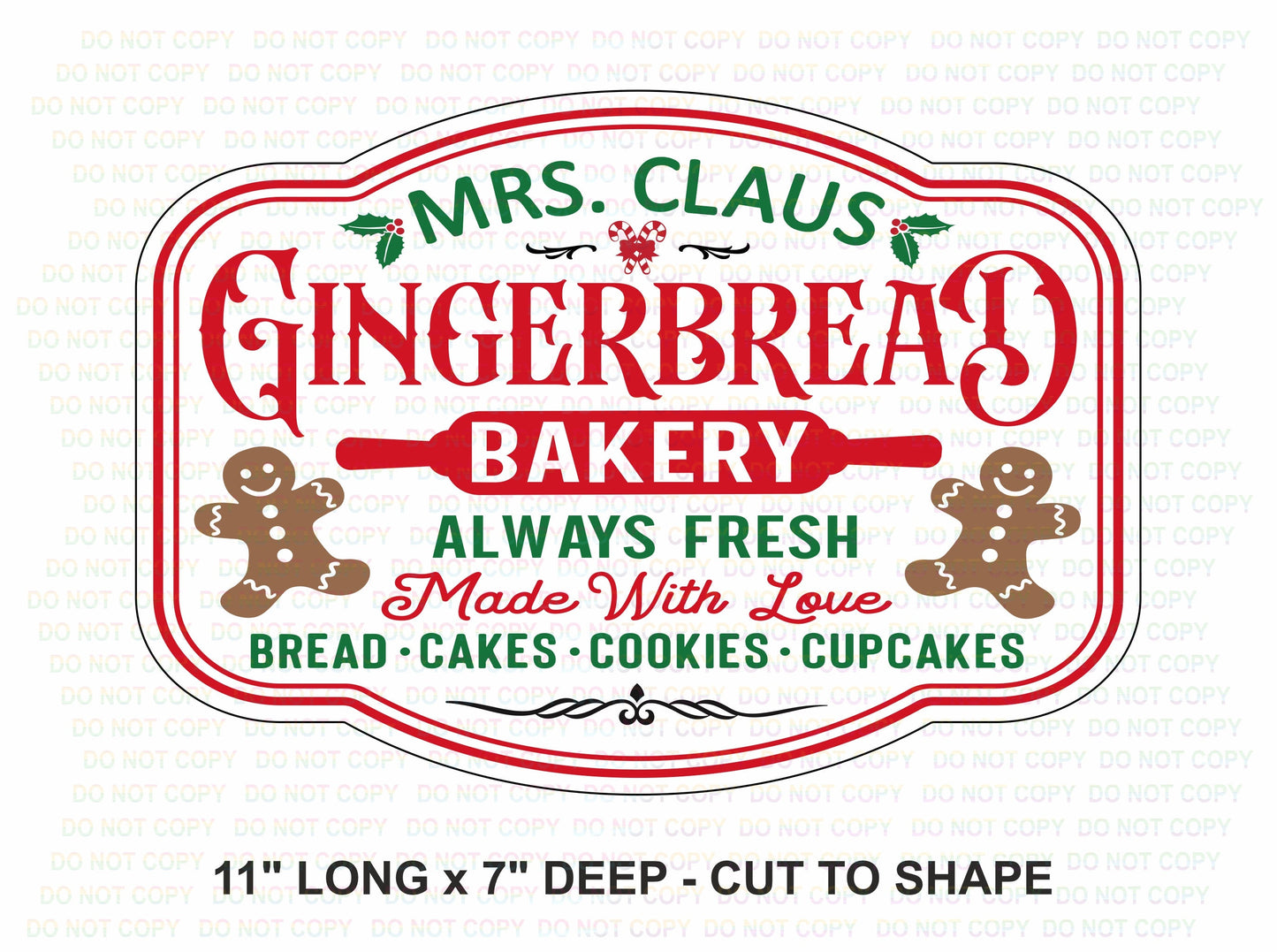 Gingerbread Bakery Sign