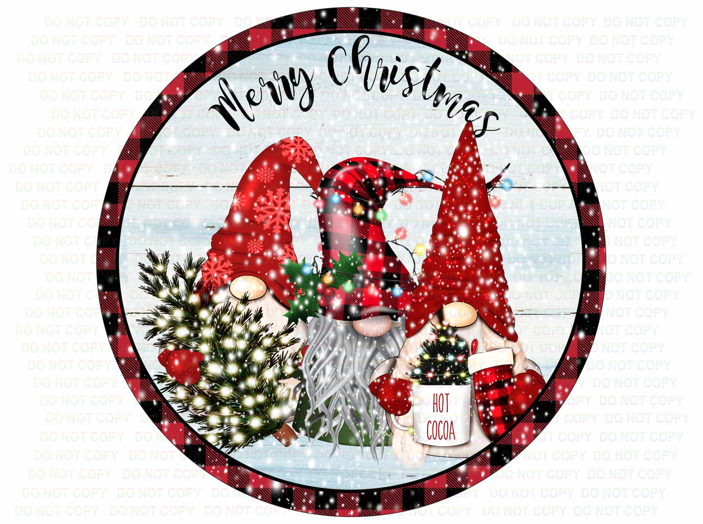 Merry Christmas wreath sign