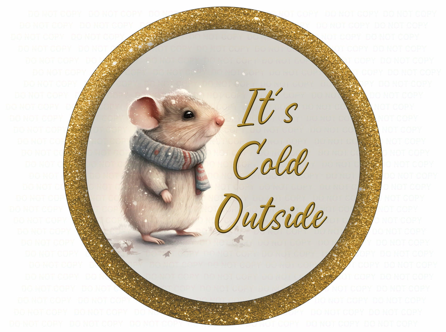 Its cold outside wreath sign