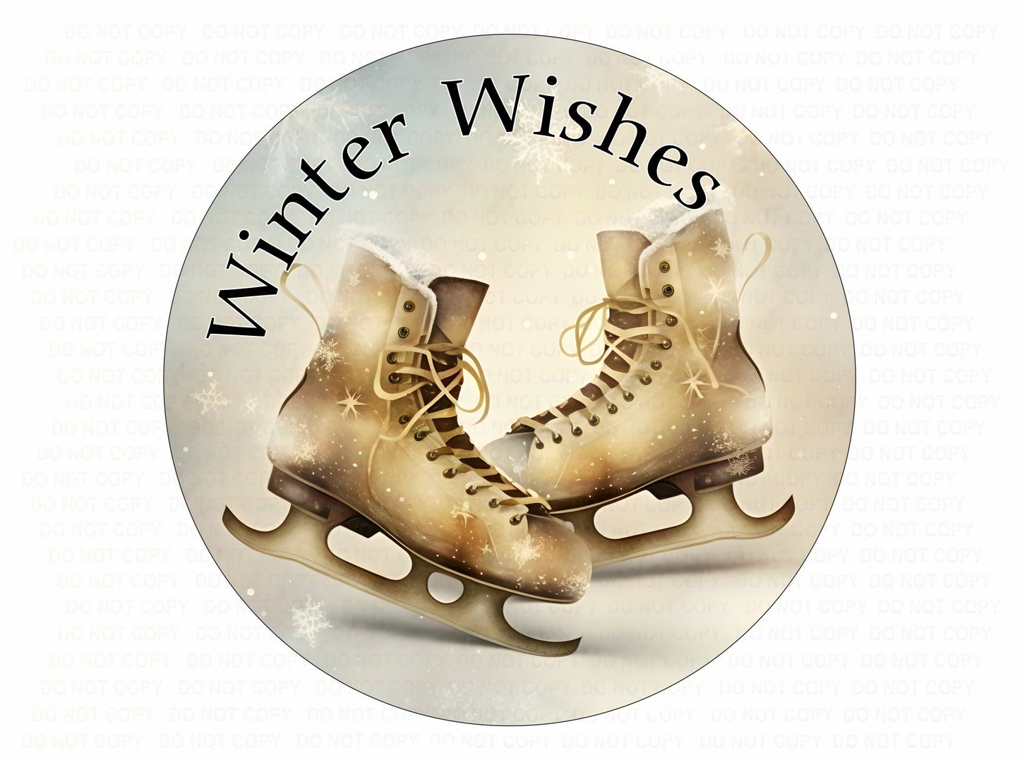 Winter Wishes wreath sign