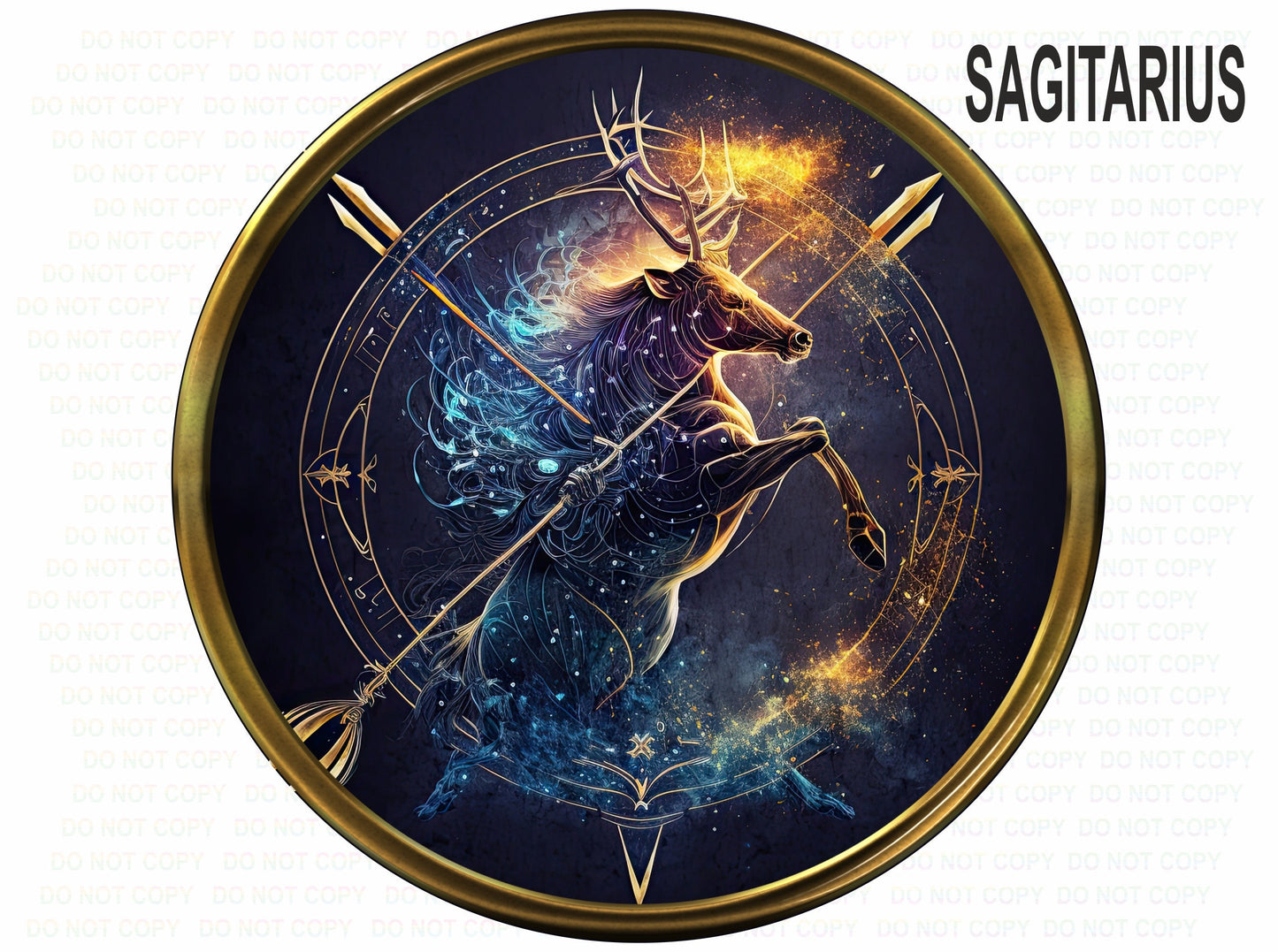 Sagittarius sign, Sagittarian gift, The Archer, Astrology, Zodiac wreath, Zodiac wall art, zodiac birthday wreath