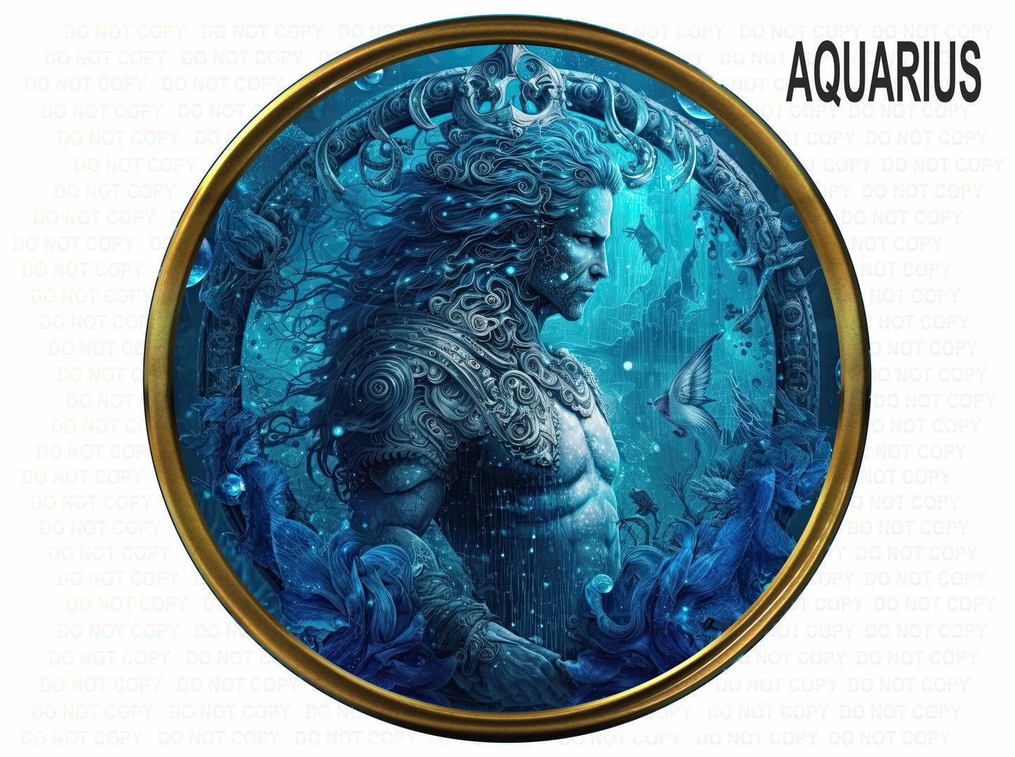 Aquarius sign, Aquarian gift, Astrology, Zodiac wreath, Zodiac wall art, zodiac birthday wreath