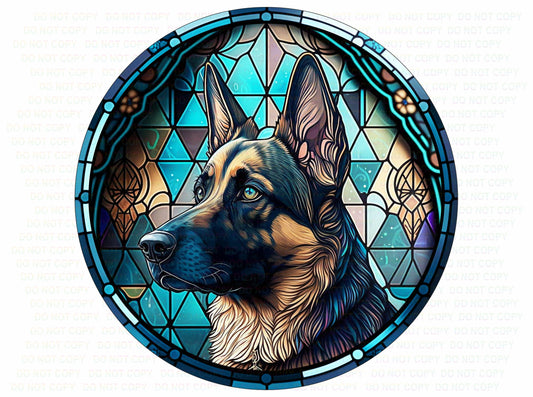 German Shepherd dog sign, Alsatian dog round sign, Alsatian dog sign, German Shepherd wreath sign, German shepherd, German shepherd gift