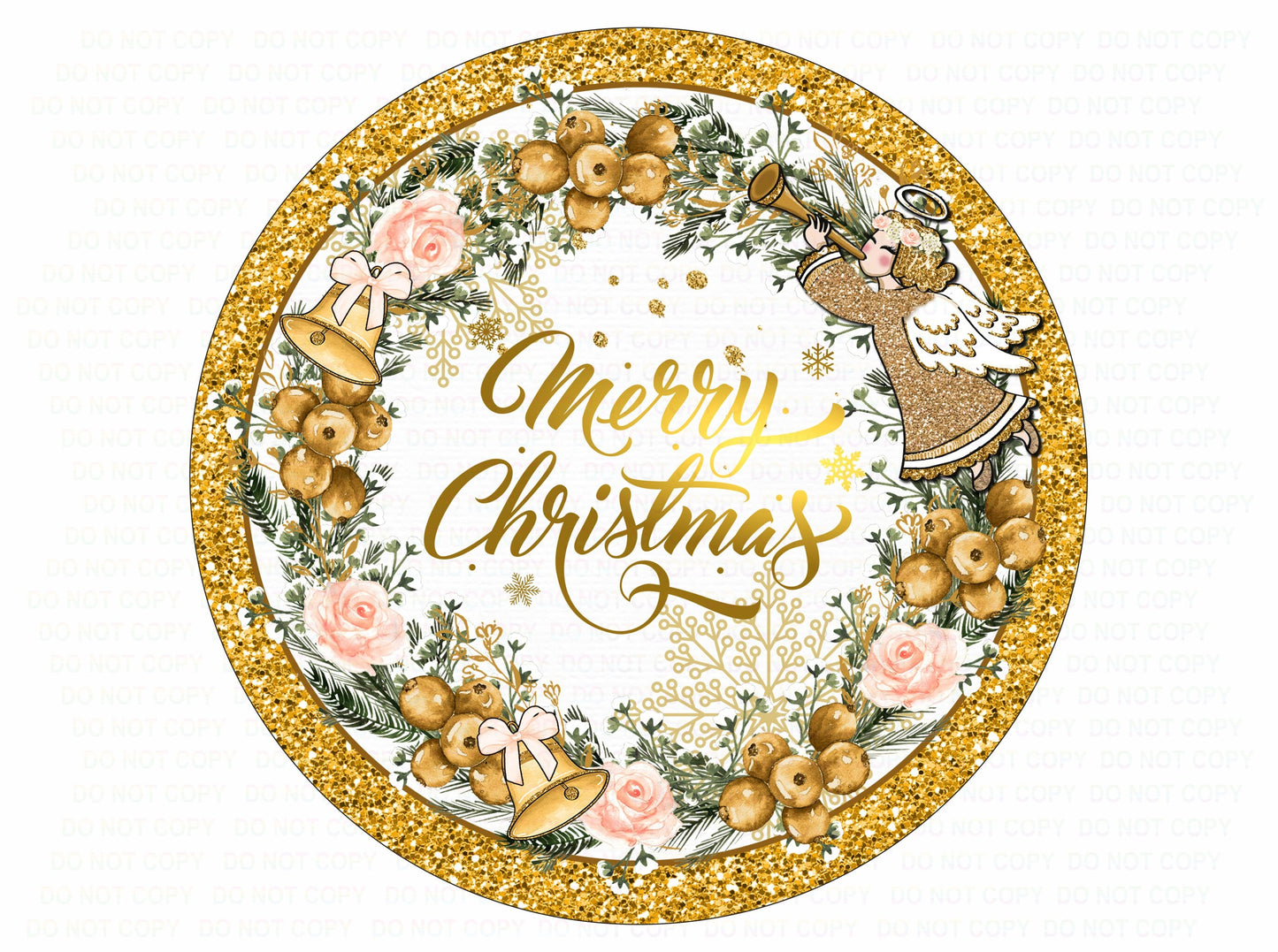 Merry Christmas wreath sign