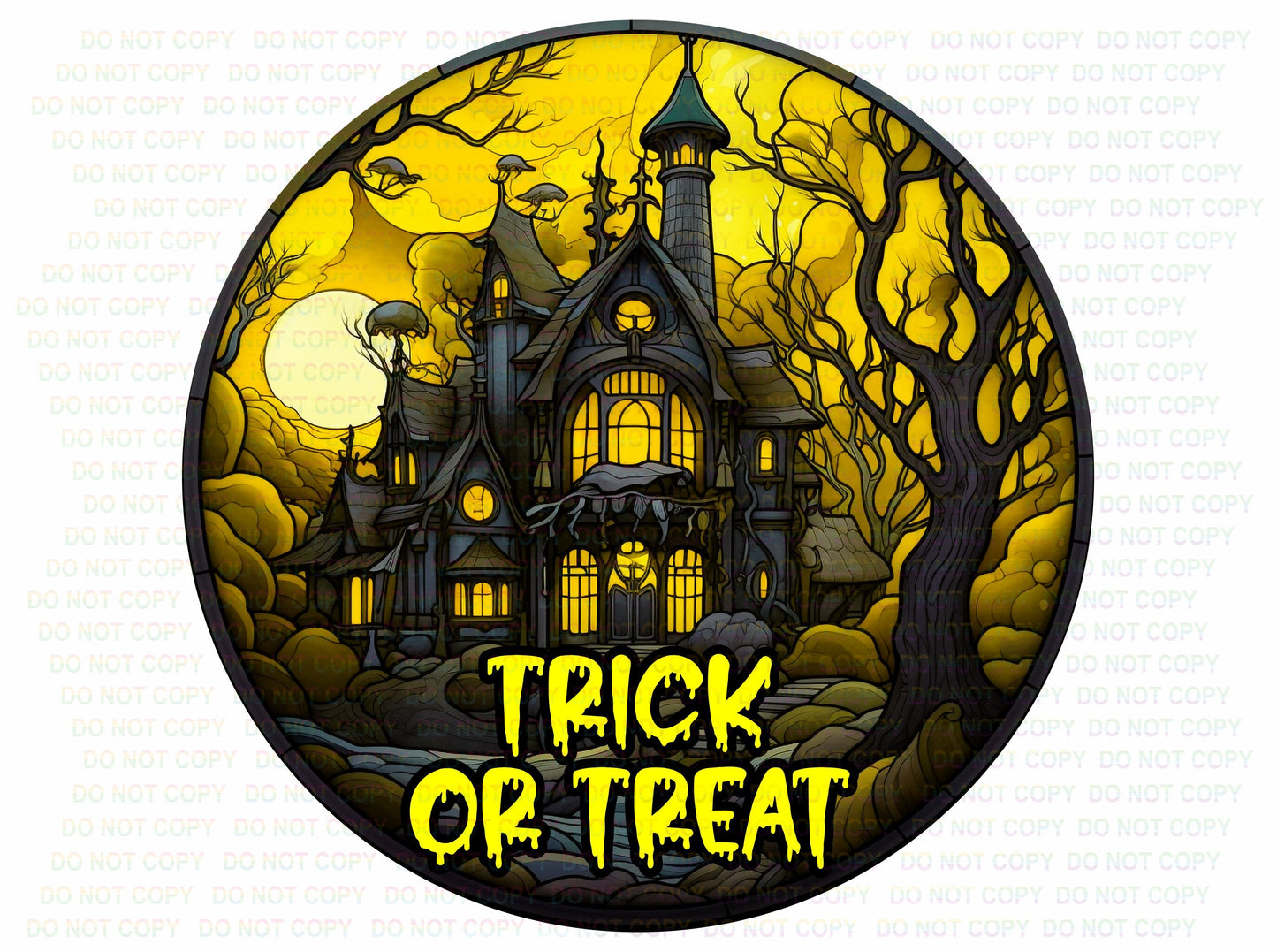 Trick or Treat Halloween wreath sign, Halloween sign, Halloween wreath sign, halloween plaque, haunted house sign