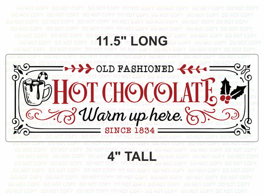 Christmas hot chocolate Sign