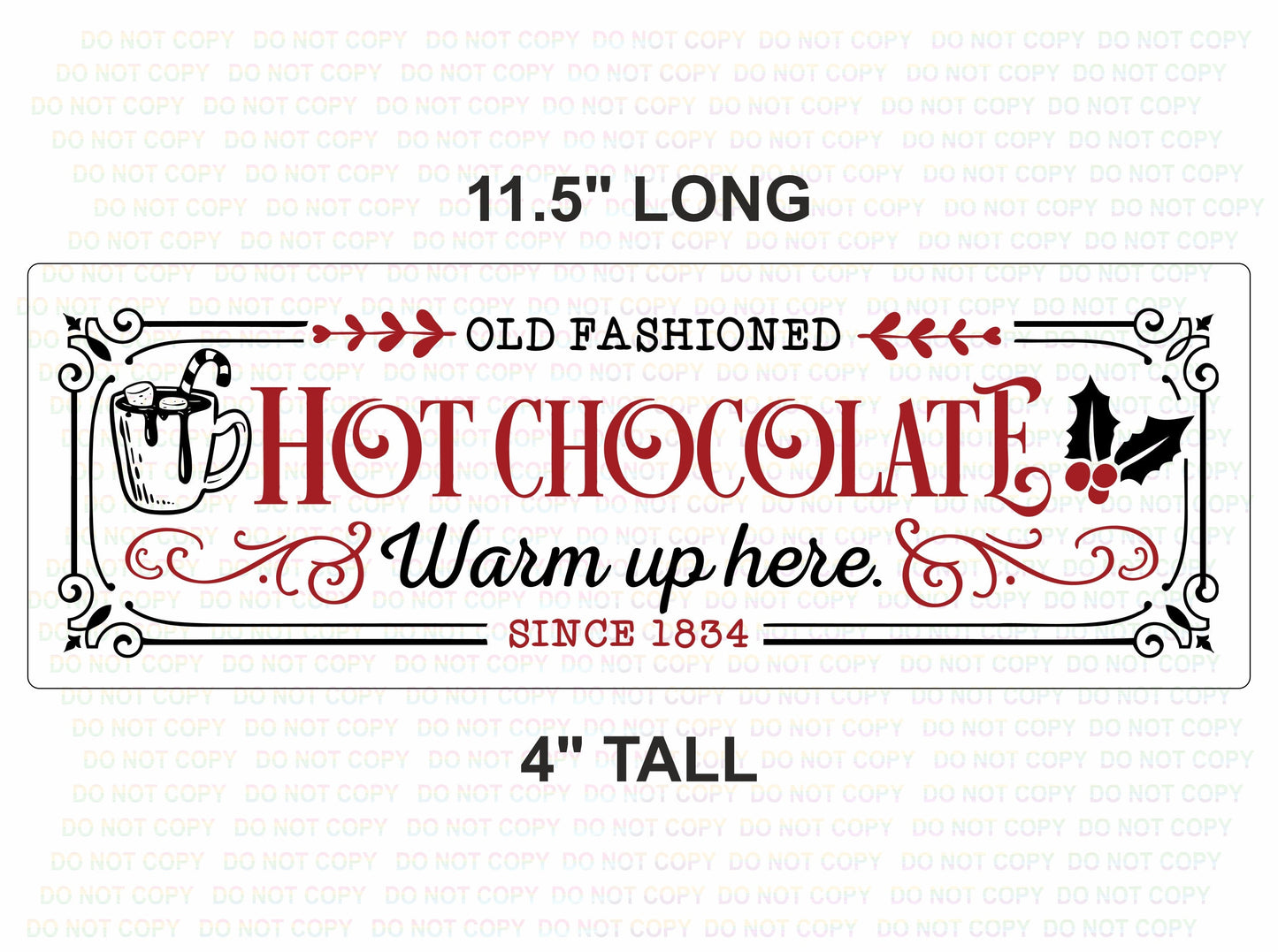 Christmas hot chocolate Sign