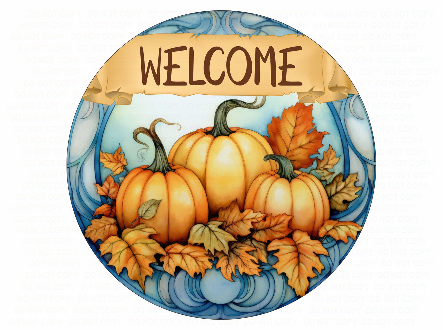 Welcome Autumn wreath sign, Pumpkin wreath sign,Autumn Pumpkin wreath sign