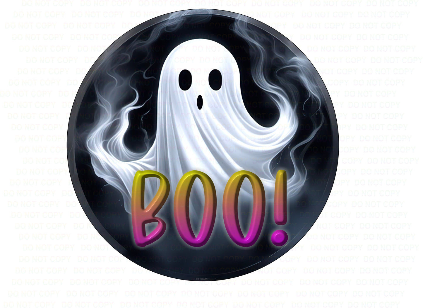 BOO ghosts sign, Halloween wreath sign