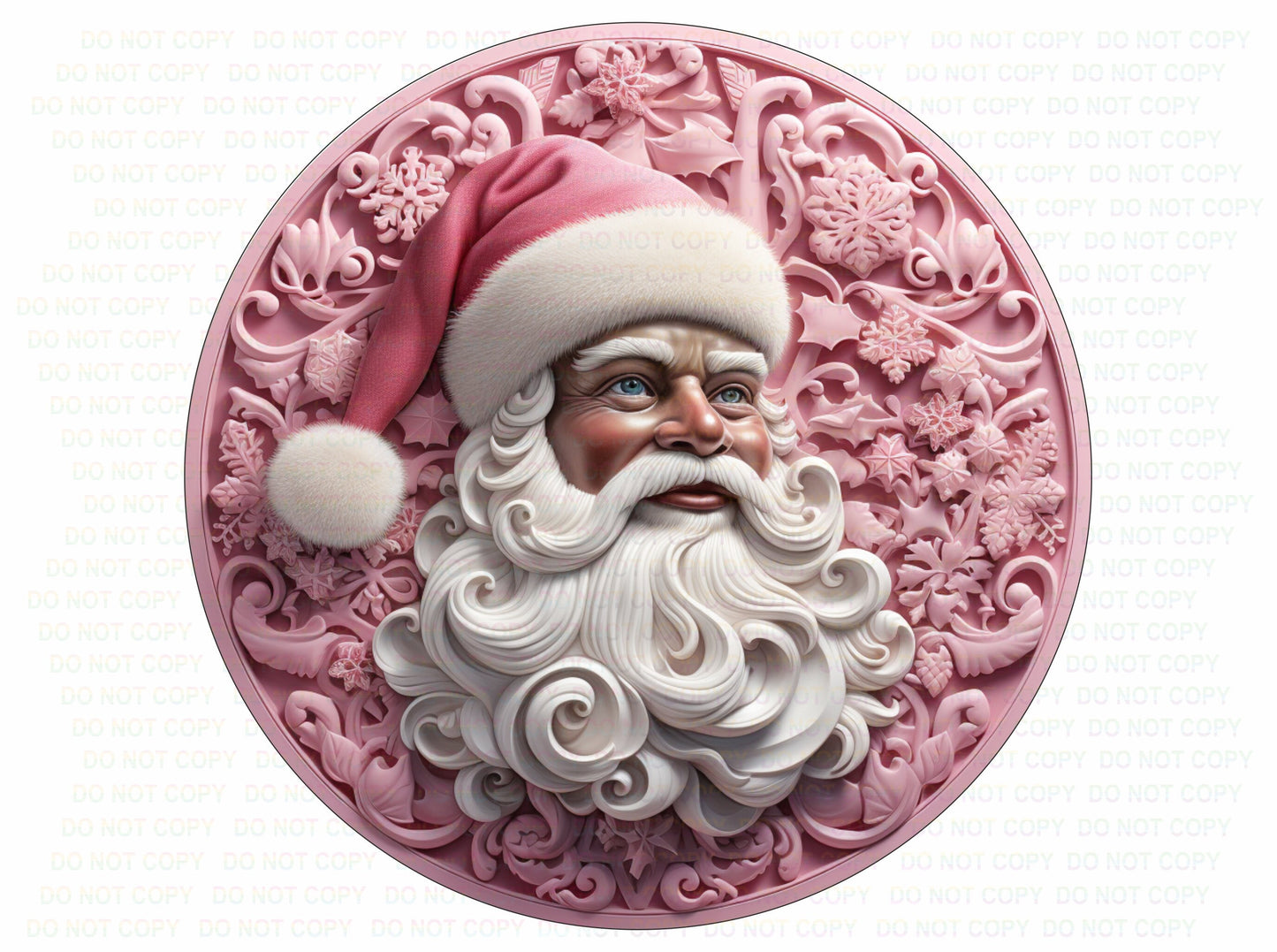 Pink Santa Christmas sign, African American santa, merry christmas wreath sign, christmas sign uk,pink xmas, pink santa claus wreath sign