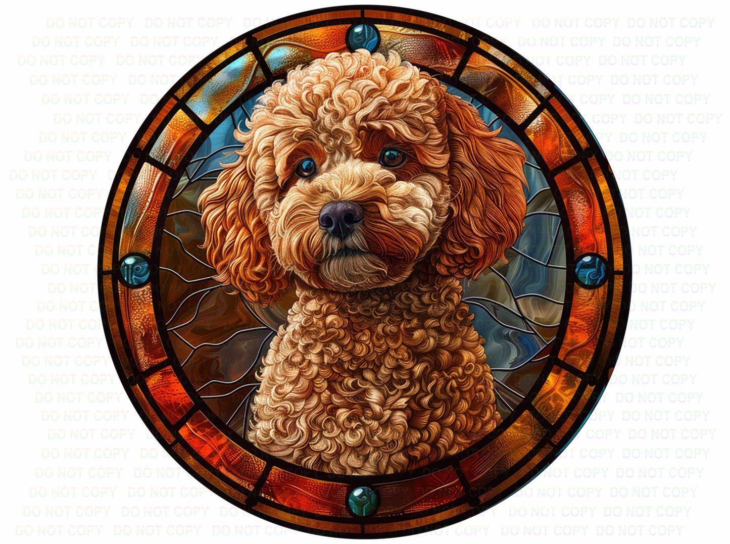 Cockapoo sign, Cockapoo dog sign, Cockapoo dog wreath sign, Cockapoo gift, Pet Memorial plaque, poodle sign, stained glass cockapoo