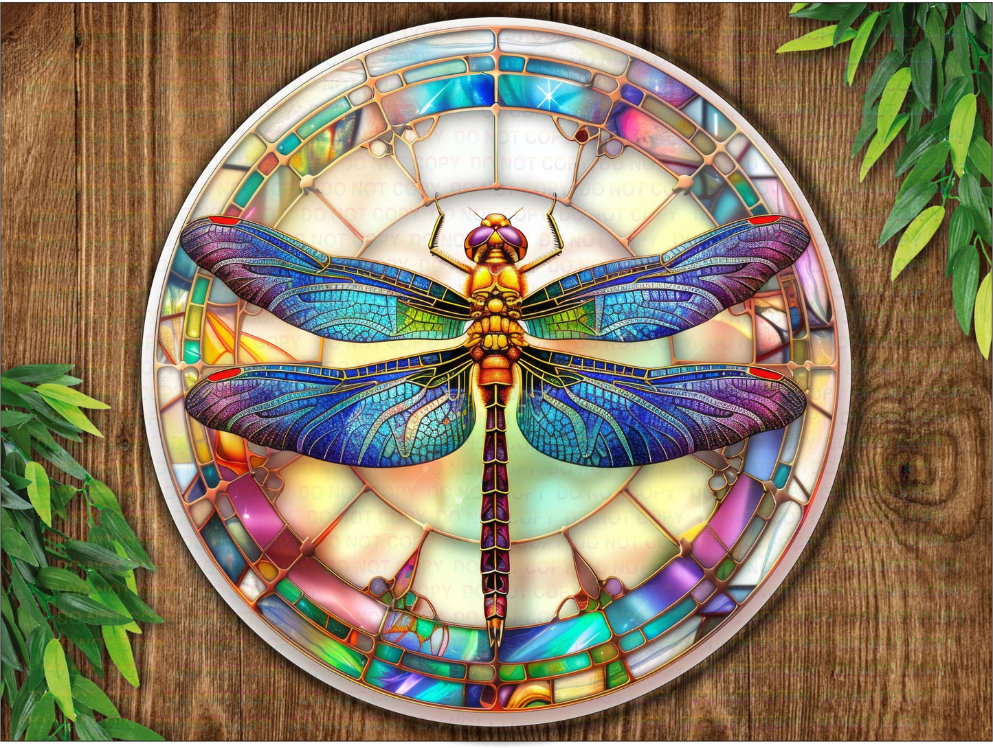 Dragonfly sign, Dragonfly wreath sign, Stained glass dragonfly, Faux Stained Glass sign, Metal Dragonfly sign, Dragonfly garden sign